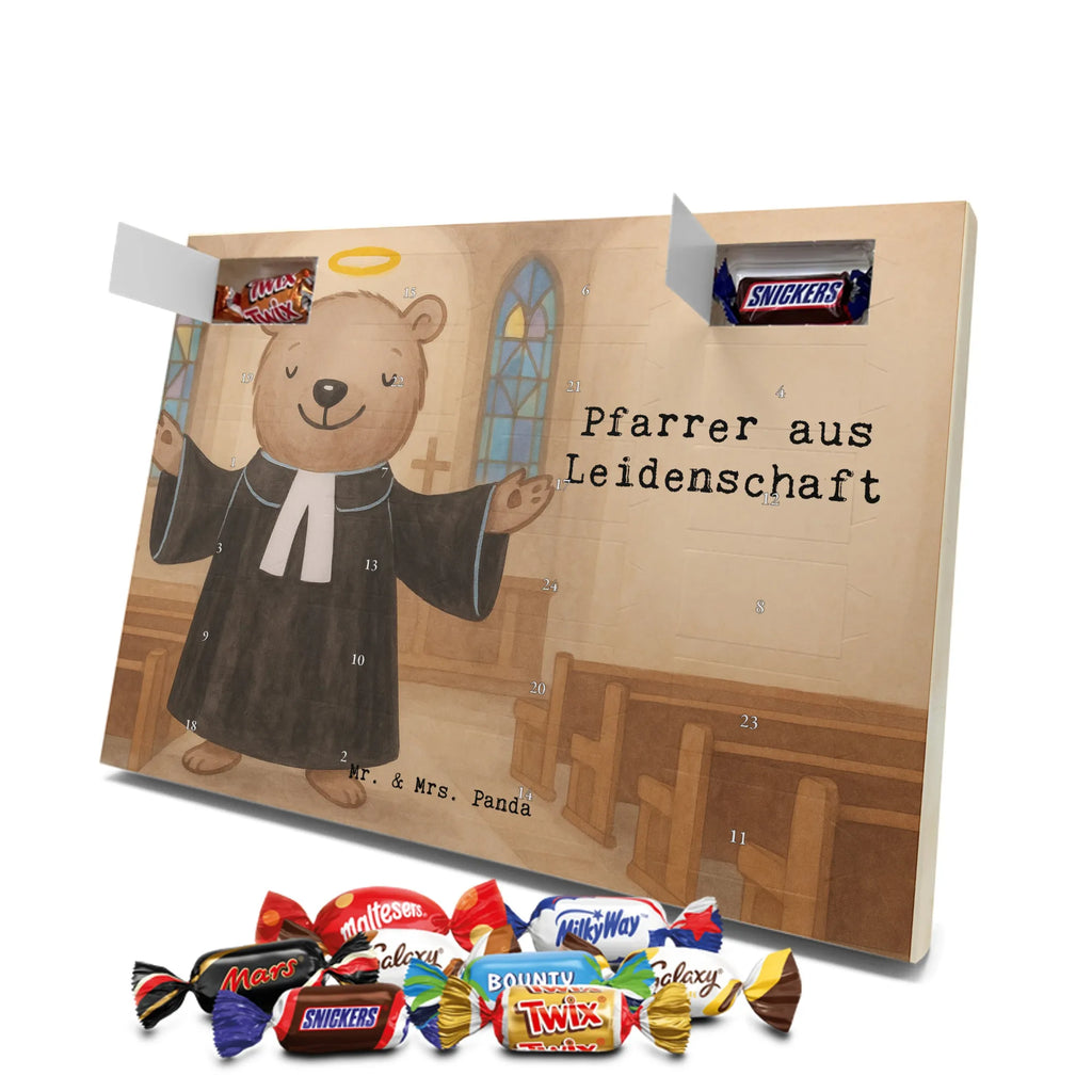 Chocolate advent calendar Pastor Passion Design gift, promotion, anniversary, retirement, sayings, job start, gift idea, best, farewell gift, profession, passing exam