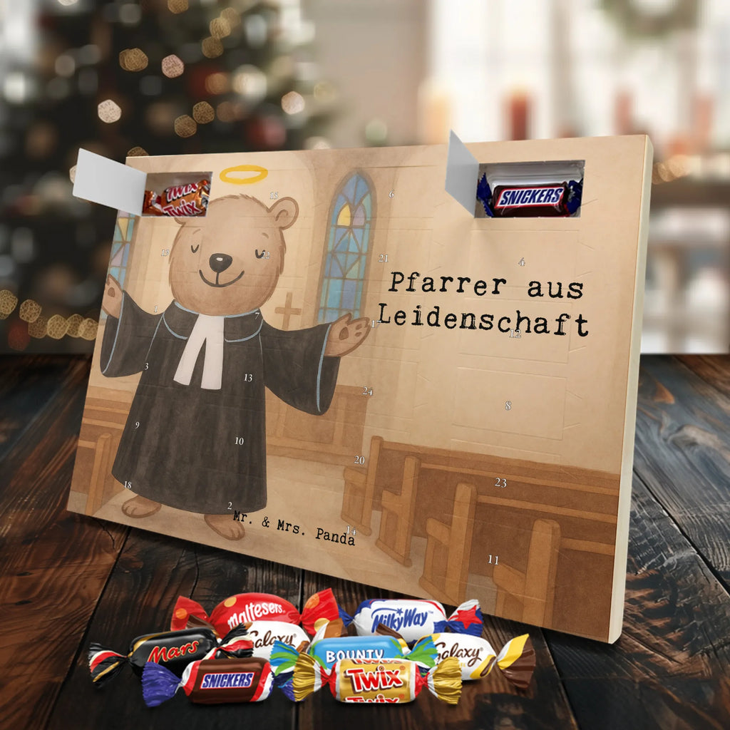 Chocolate advent calendar Pastor Passion Design gift, promotion, anniversary, retirement, sayings, job start, gift idea, best, farewell gift, profession, passing exam