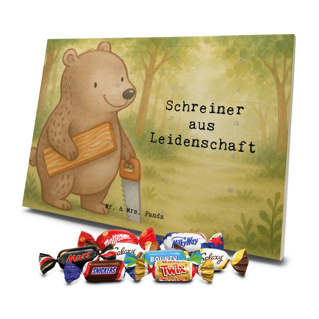 Chocolate advent calendar Carpenter Passion Design gift, promotion, anniversary, retirement, sayings, job start, gift idea, best, farewell gift, profession, passing exam