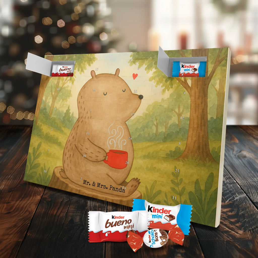 Chocolate advent calendar bear Coffee Design teddy bear, cuddly toy, conquer the world, morning routine, bears, save the world, good morning