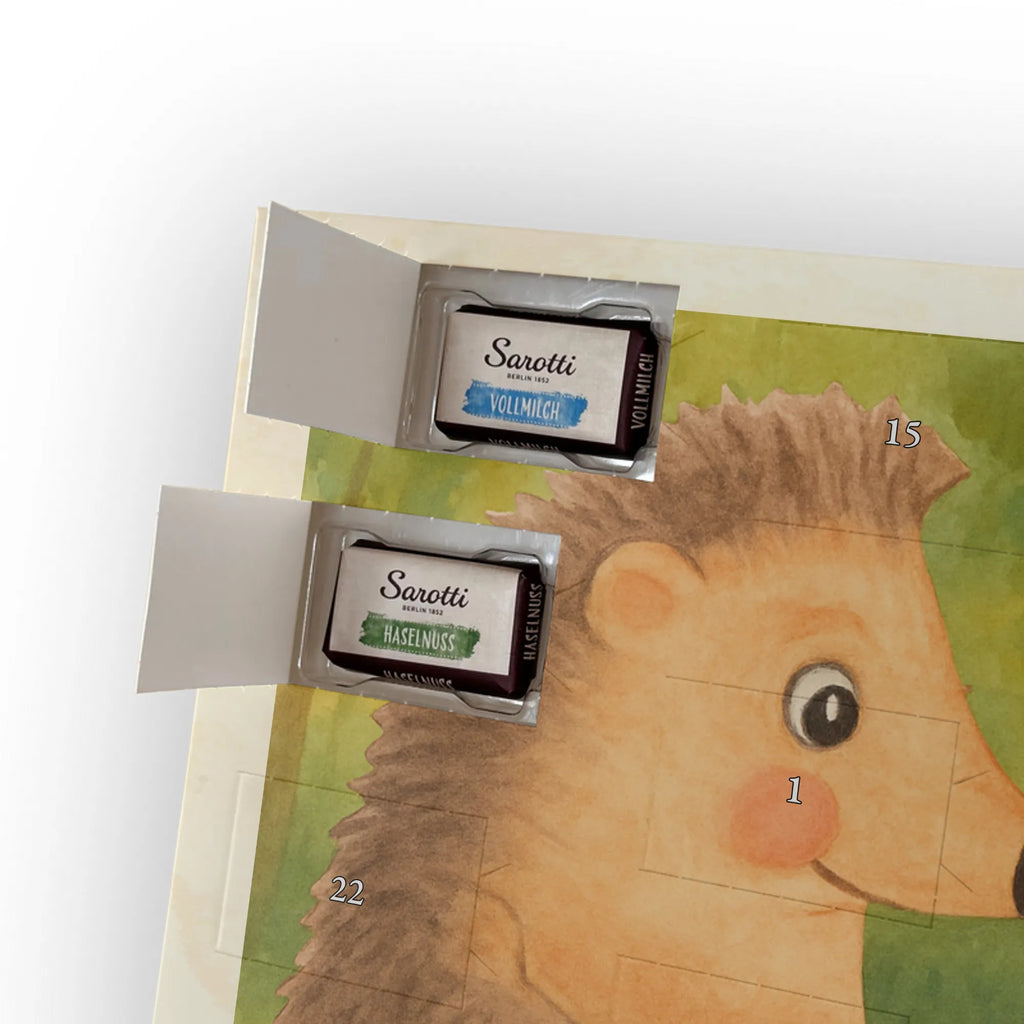 Chocolate advent calendar Hedgehog piece of cake Design card, gift ideas, gifts, small animals, cute, cute animal motives, hand drawn, funny sayings, good mood, special gifts, animal lover, baking gift, food saying, bake cake, birthday cake, invitation party, cake