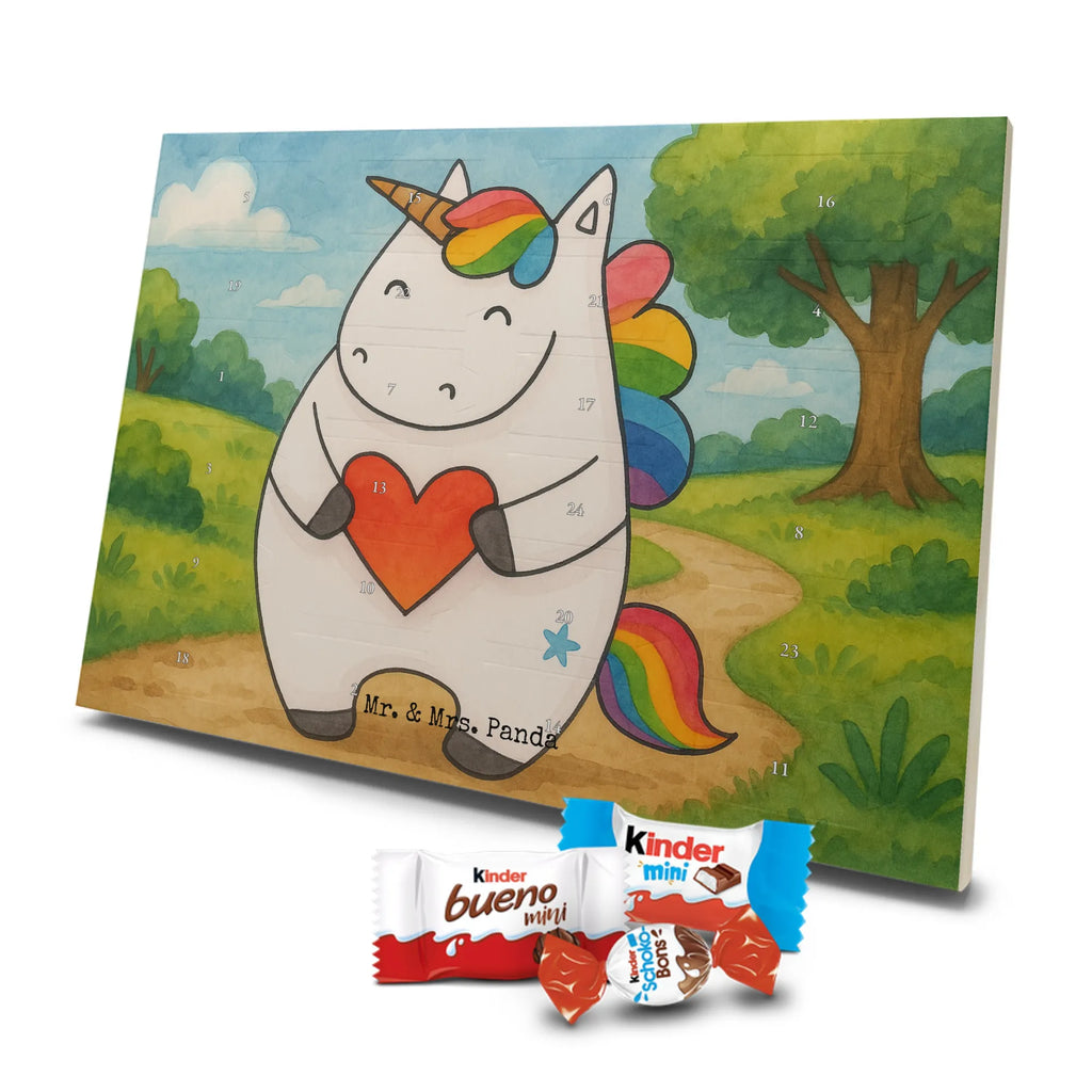 Chocolate advent calendar unicorn Heart Design different, heart, girlfriend present, girlfriend gift, bad girl, evil