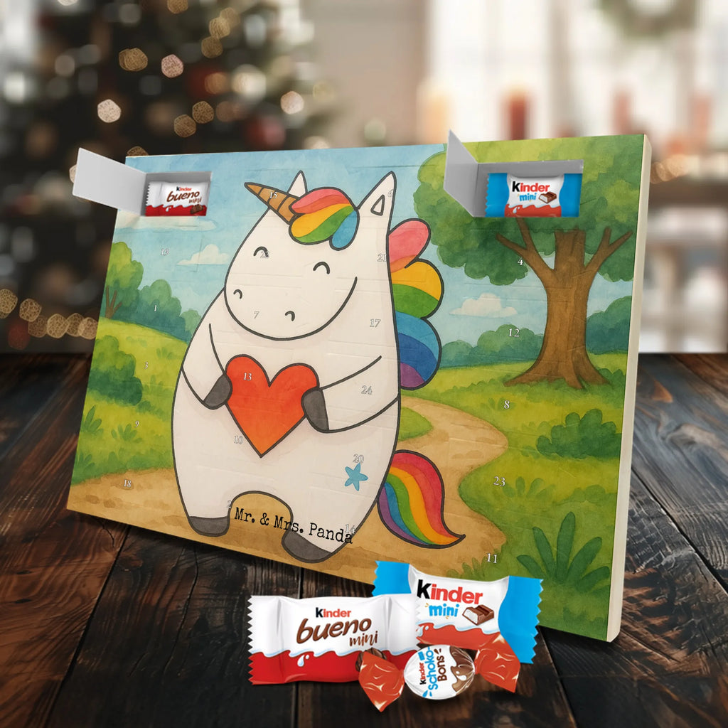 Chocolate advent calendar unicorn Heart Design different, heart, girlfriend present, girlfriend gift, bad girl, evil