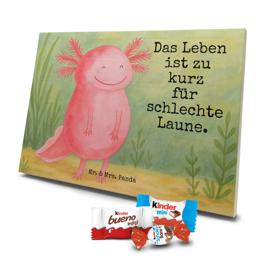 Chocolate advent calendar axolotl Happy Design Axelotl, marine animals, Mexican walking fish, salamander, good mood, tail, amphibian