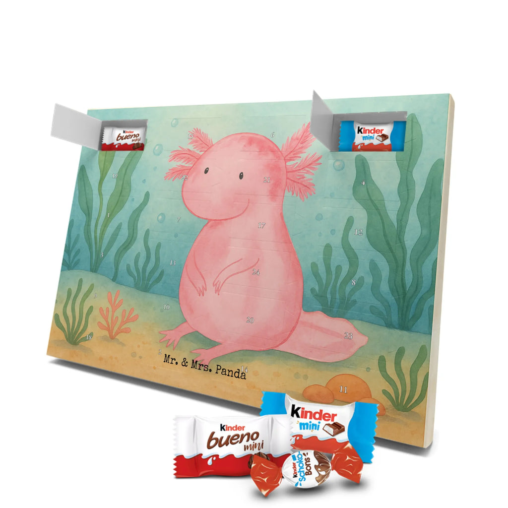 Chocolate advent calendar axolotl zero Design Axelotl, marine animals, Mexican walking fish, salamander, wisdom, worldly wisdom, contented, cheerful, lifestyle, girlfriend