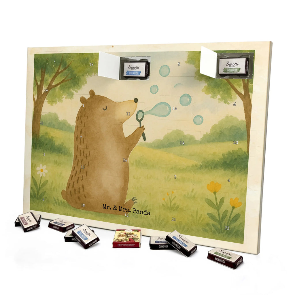 Chocolate advent calendar bear soap bubbles Design teddy bear, cuddly toy, Soap Bubbles Bear Funny Being Happy Sad Happy