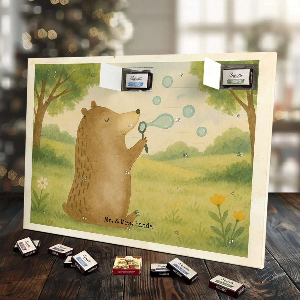 Chocolate advent calendar bear soap bubbles Design teddy bear, cuddly toy, Soap Bubbles Bear Funny Being Happy Sad Happy