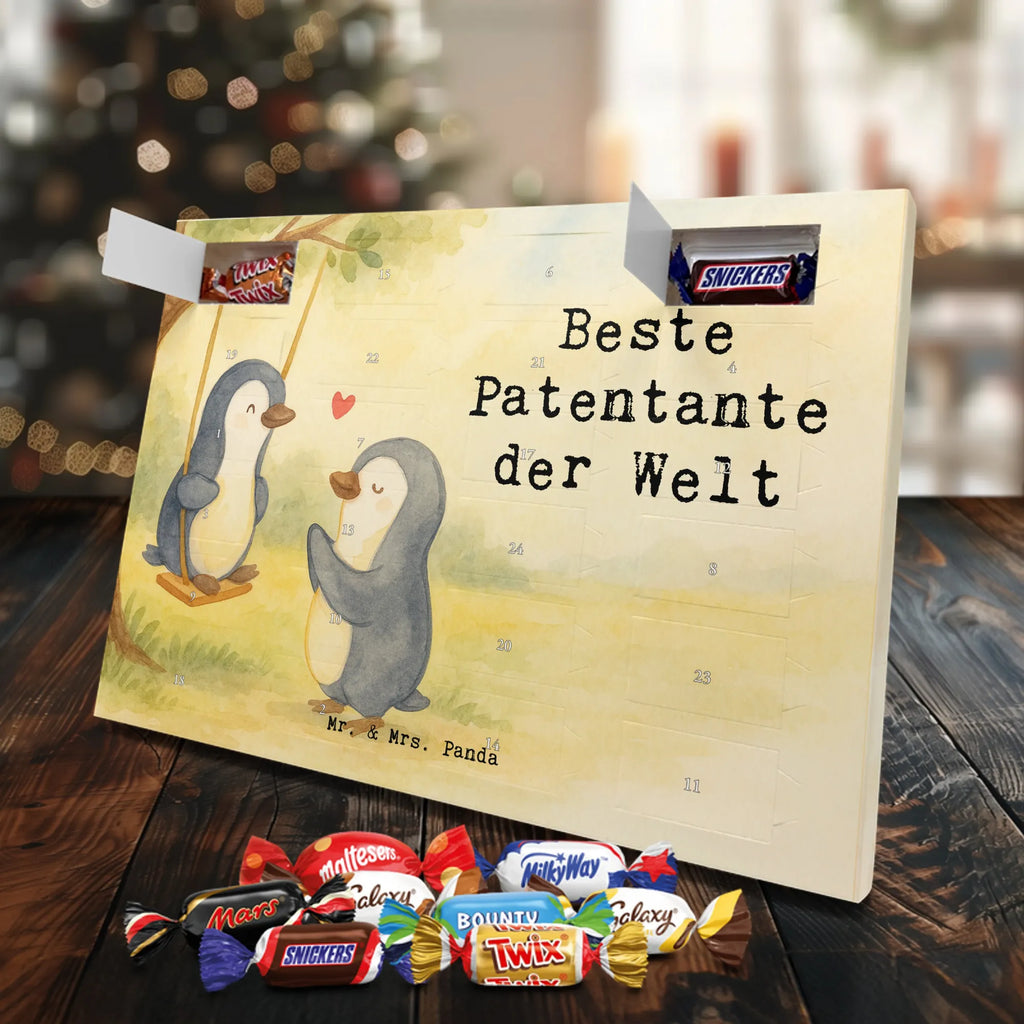 Chocolate advent calendar penguin Best godmother in the world Design thank you, birthday, gift idea, birthday present, gift tip, make you happy, giving, for, gift, niece, nephew, godfather aunt, Godmother, baptism, little thing, favorite aunt, christening partner