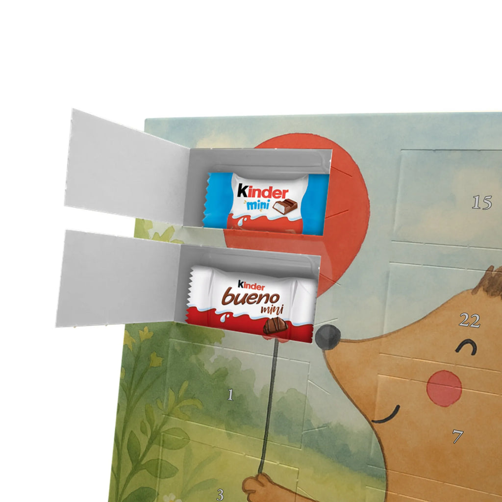 Chocolate advent calendar Hedgehog balloon Design card, gift ideas, gifts, small animals, cute, cute animal motives, hand drawn, funny sayings, good mood, special gifts, animal lover, Balloon, Birthday, Birthday Child