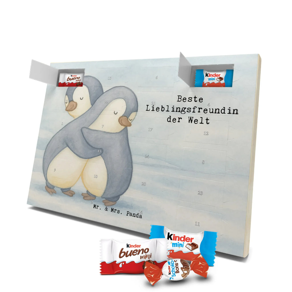 Chocolate advent calendar penguin Best favorite friend in the world Design thank you, birthday, gift idea, birthday present, gift tip, make you happy, giving, for, gift, darling, best friend, favorite person, Favorite friend, girlfriend, heart
