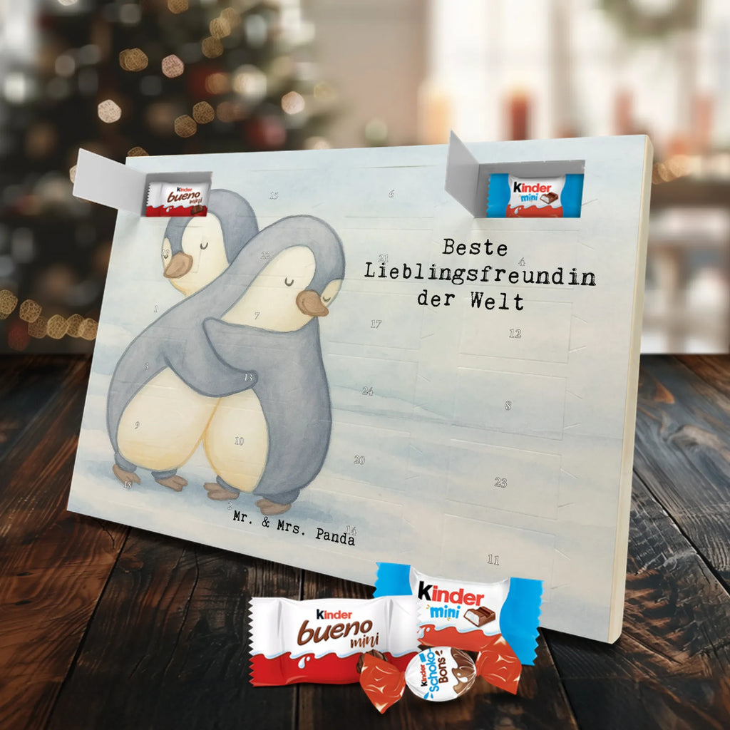 Chocolate advent calendar penguin Best favorite friend in the world Design thank you, birthday, gift idea, birthday present, gift tip, make you happy, giving, for, gift, darling, best friend, favorite person, Favorite friend, girlfriend, heart