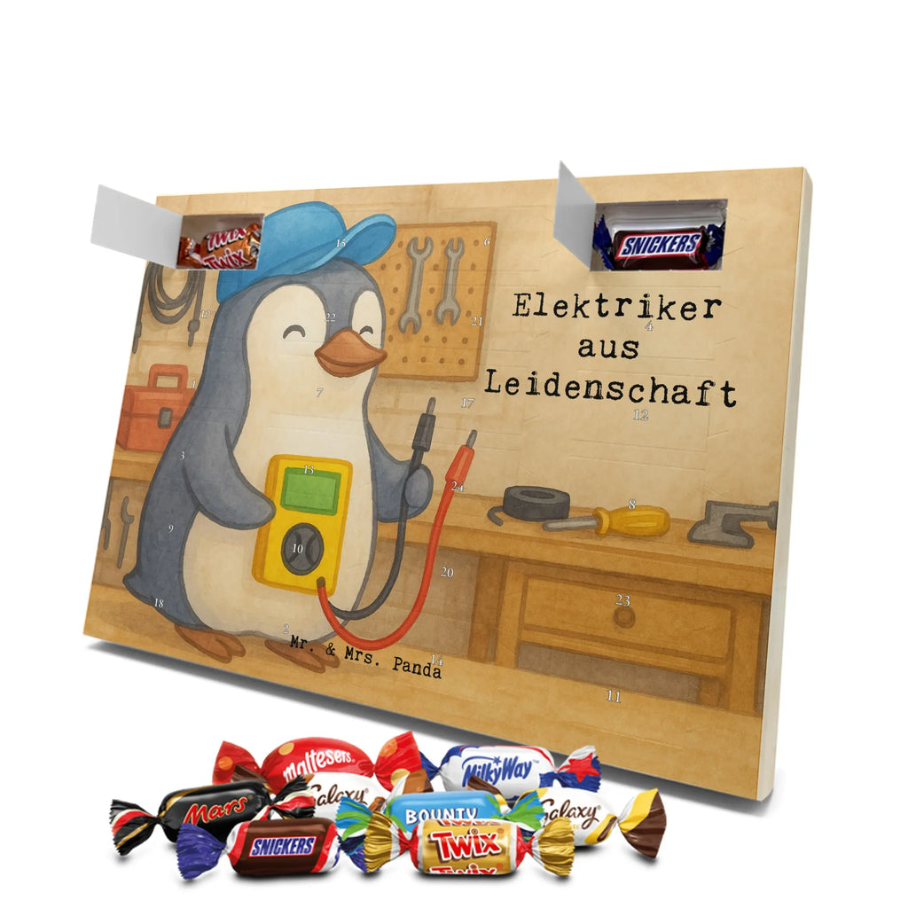 Chocolate advent calendar Electrician Passion Design gift, promotion, anniversary, retirement, sayings, job start, gift idea, best, farewell gift, profession, passing exam