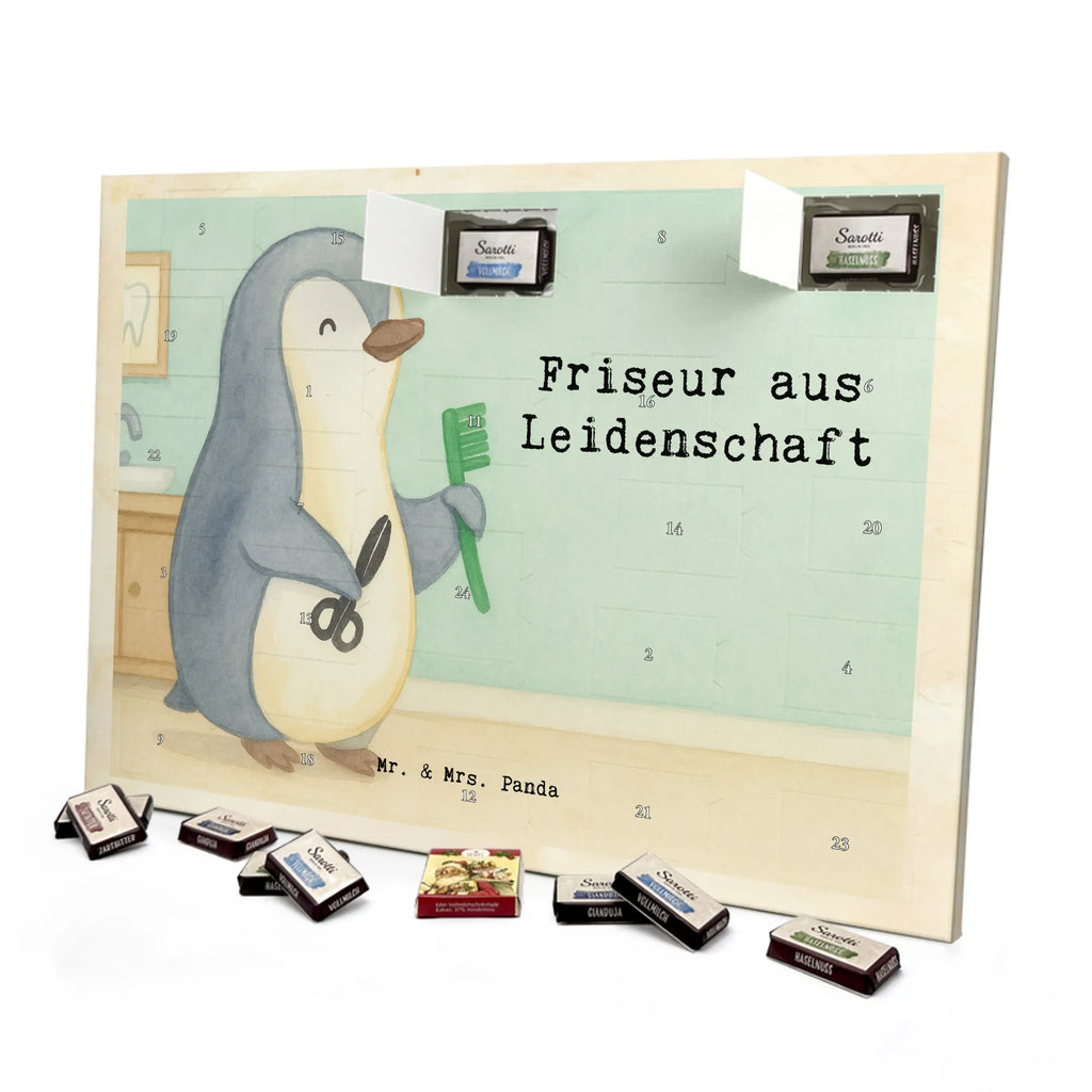 Chocolate advent calendar Hairdresser Passion Design gift, promotion, anniversary, retirement, sayings, job start, gift idea, best, farewell gift, profession, passing exam