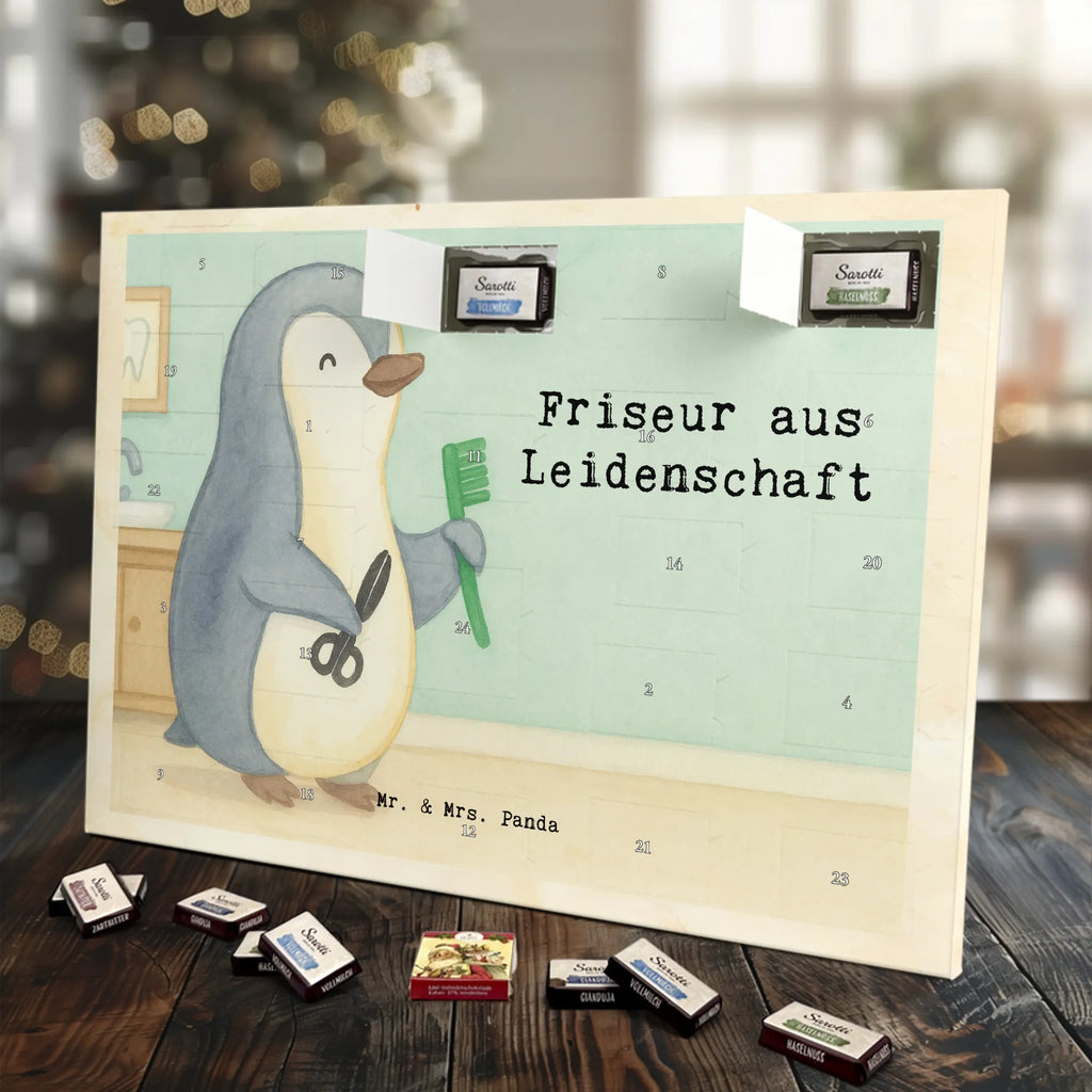 Chocolate advent calendar Hairdresser Passion Design gift, promotion, anniversary, retirement, sayings, job start, gift idea, best, farewell gift, profession, passing exam