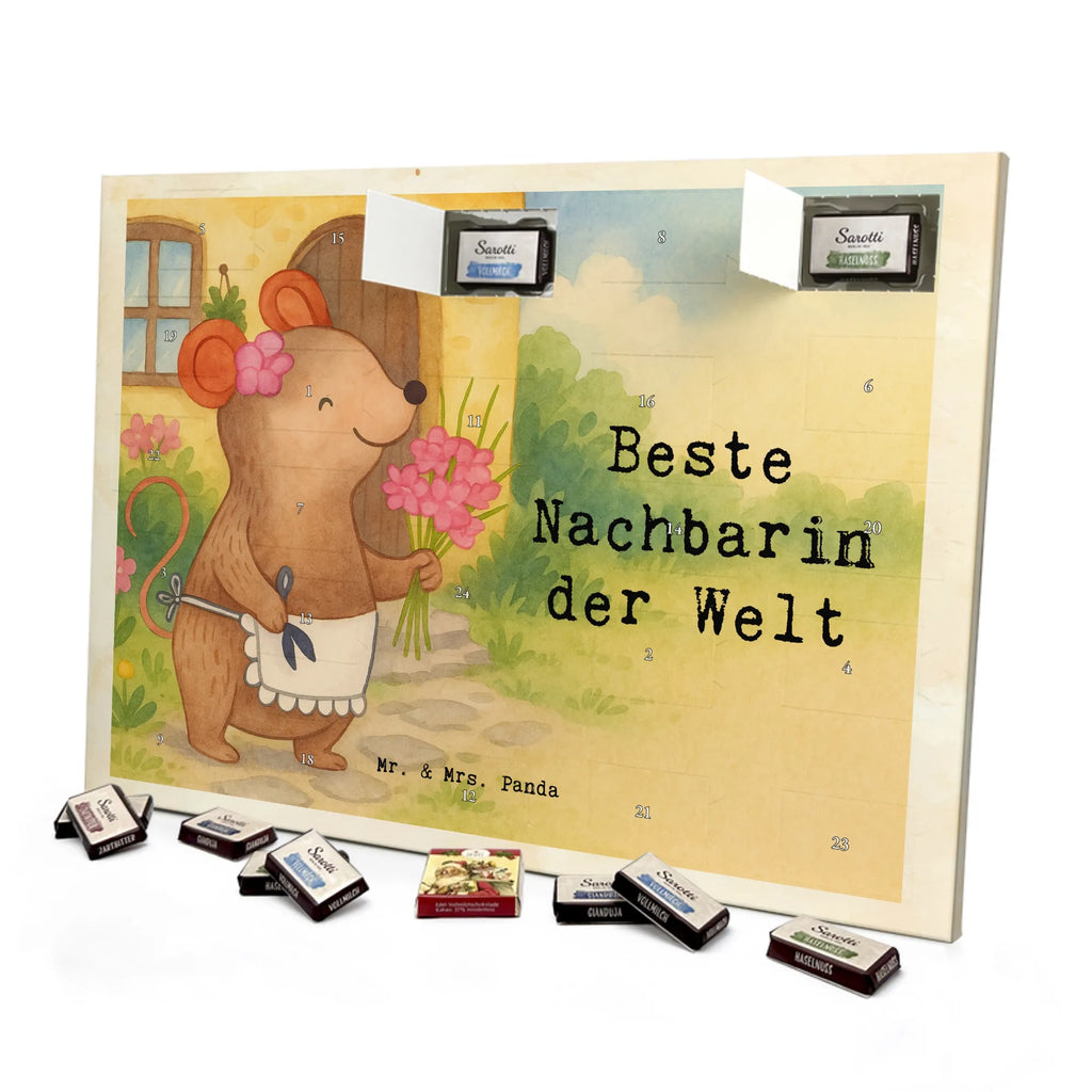 Chocolate advent calendar Mouse Best neighbor in the world Design thank you, birthday, gift idea, birthday present, gift tip, make you happy, giving, for, gift, resident, Neighbor, neighbors, friend, neighborhood, friendship