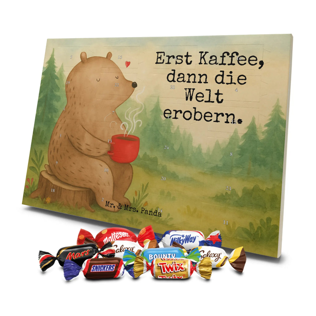 Chocolate advent calendar bear Coffee Design teddy bear, cuddly toy, conquer the world, morning routine, bears, save the world, good morning