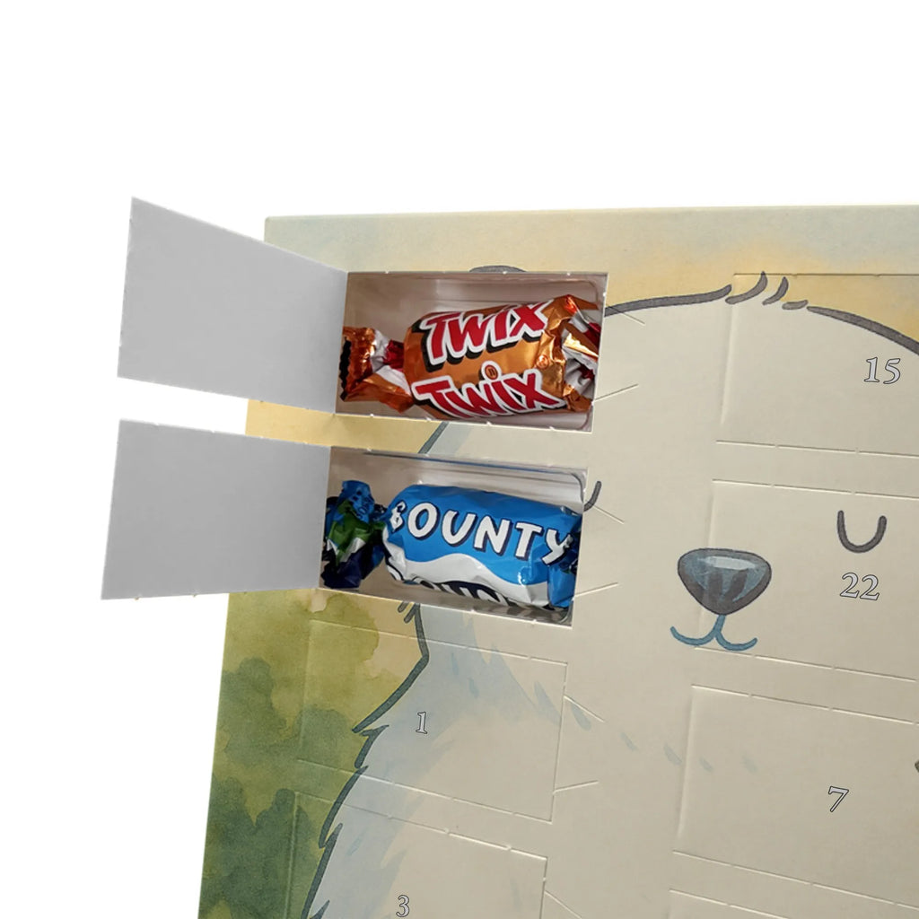 Chocolate advent calendar Icebear Lazy Design teddy bear, cuddly toy, office job, lazy, North Pole, work, relaxing, workplace, Polar bear