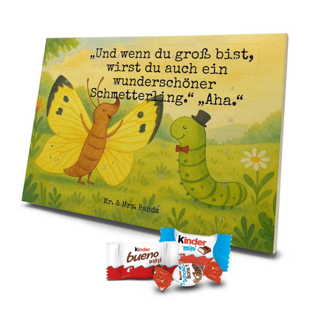 Chocolate advent calendar Caterpillar butterfly Design card, gift ideas, gifts, small animals, cute, cute animal motives, hand drawn, funny sayings, good mood, special gifts, animal lover, development, Caterpillar, butterfly, lemon butterfly, growing up, cocoon, hat, beauty