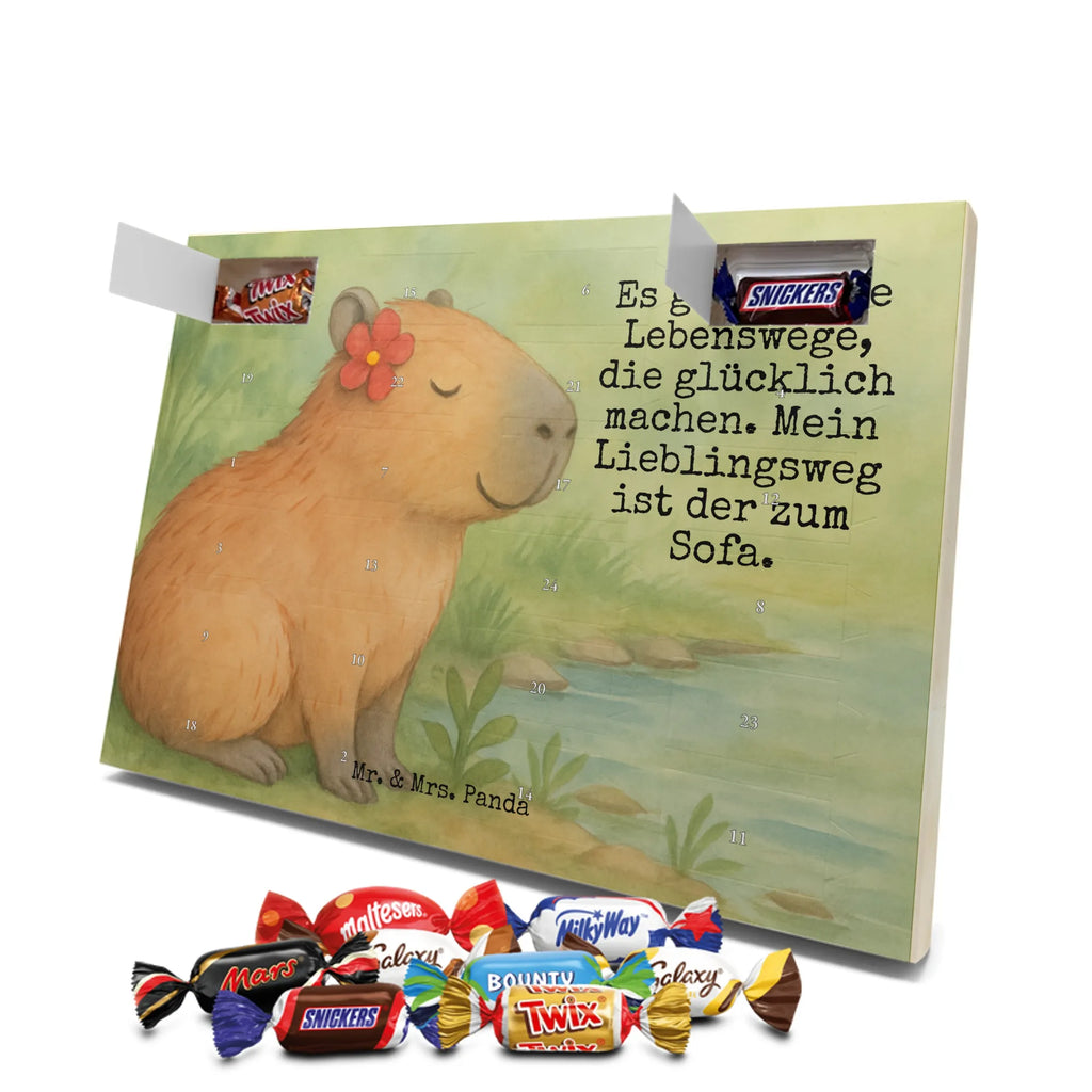 Chocolate advent calendar Capybara flower Design gift ideas, gifts, card, animal lover, special gifts, good mood, funny sayings, hand drawn, cute animal motives, cute, small animals