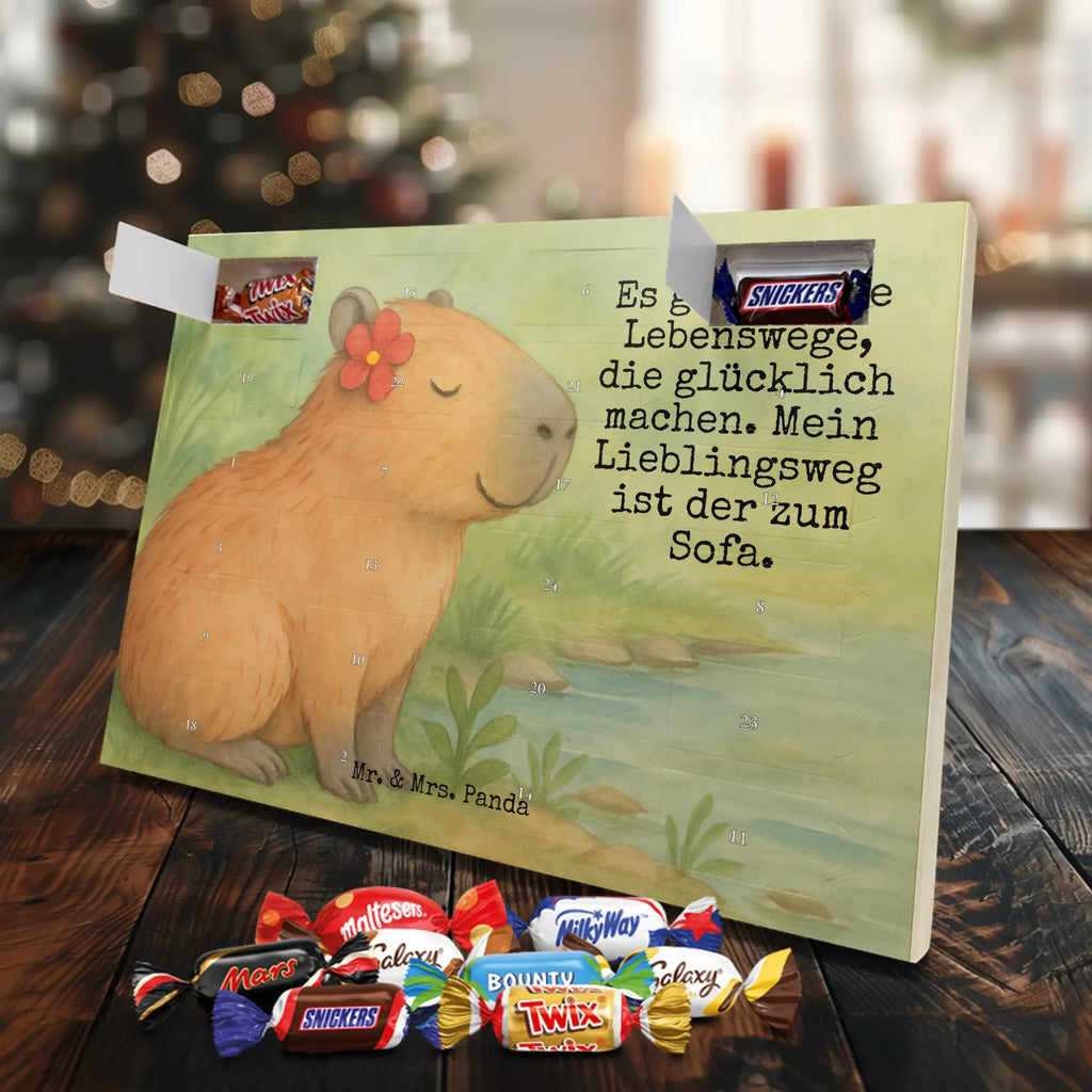 Chocolate advent calendar Capybara flower Design gift ideas, gifts, card, animal lover, special gifts, good mood, funny sayings, hand drawn, cute animal motives, cute, small animals