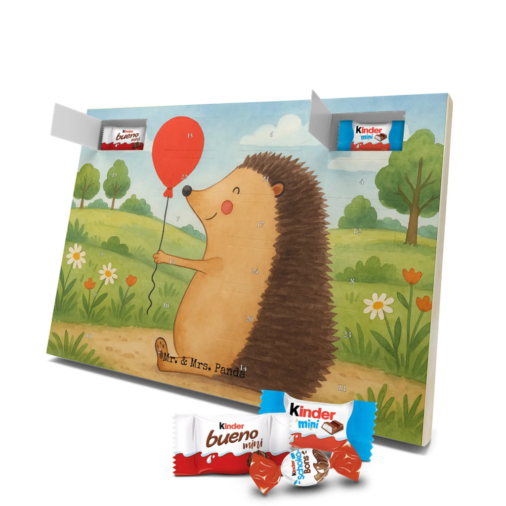 Chocolate advent calendar Hedgehog balloon Design card, gift ideas, gifts, small animals, cute, cute animal motives, hand drawn, funny sayings, good mood, special gifts, animal lover, Balloon, Birthday, Birthday Child