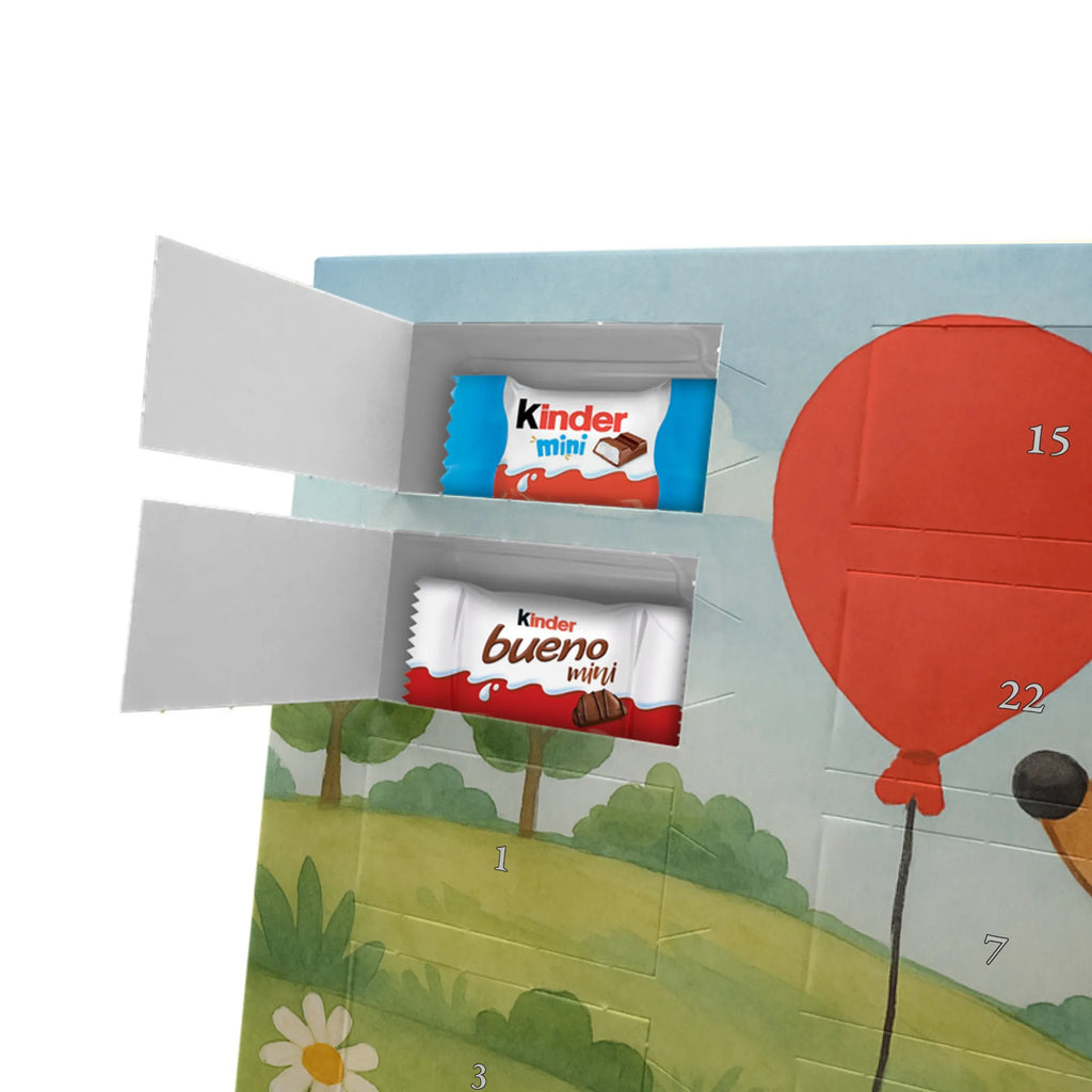 Chocolate advent calendar Hedgehog balloon Design card, gift ideas, gifts, small animals, cute, cute animal motives, hand drawn, funny sayings, good mood, special gifts, animal lover, Balloon, Birthday, Birthday Child