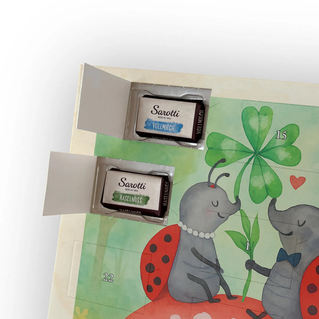 Chocolate advent calendar ladybug toadstool Design card, gift ideas, gifts, small animals, cute, cute animal motives, hand drawn, funny sayings, good mood, special gifts, animal lover, house of fleshy fungi, flat, toadstool, ladybird, at home