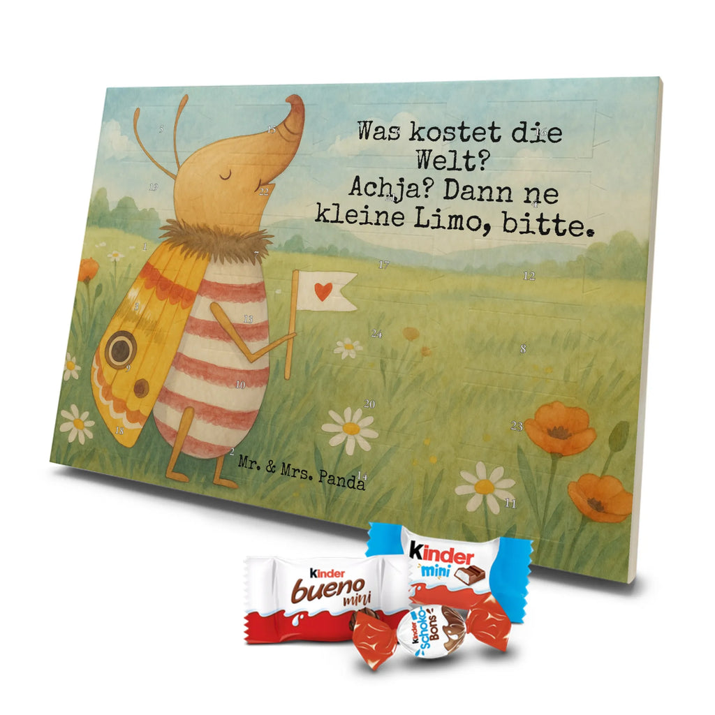 Chocolate advent calendar Moth flag Design card, gift ideas, gifts, small animals, cute, cute animal motives, hand drawn, funny sayings, good mood, special gifts, animal lover, Kitchen decoration, How much does the world cost, Moth, Beetle, Saying funny