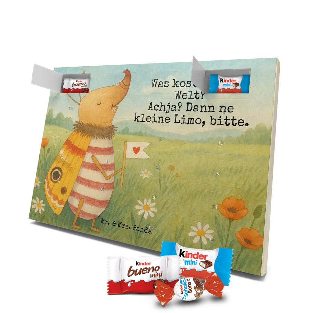 Chocolate advent calendar Moth flag Design card, gift ideas, gifts, small animals, cute, cute animal motives, hand drawn, funny sayings, good mood, special gifts, animal lover, Kitchen decoration, How much does the world cost, Moth, Beetle, Saying funny