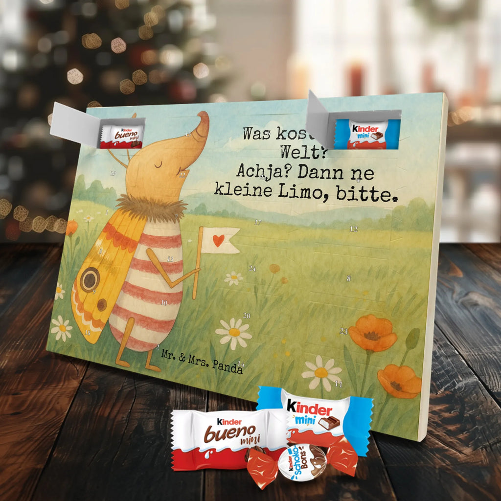 Chocolate advent calendar Moth flag Design card, gift ideas, gifts, small animals, cute, cute animal motives, hand drawn, funny sayings, good mood, special gifts, animal lover, Kitchen decoration, How much does the world cost, Moth, Beetle, Saying funny