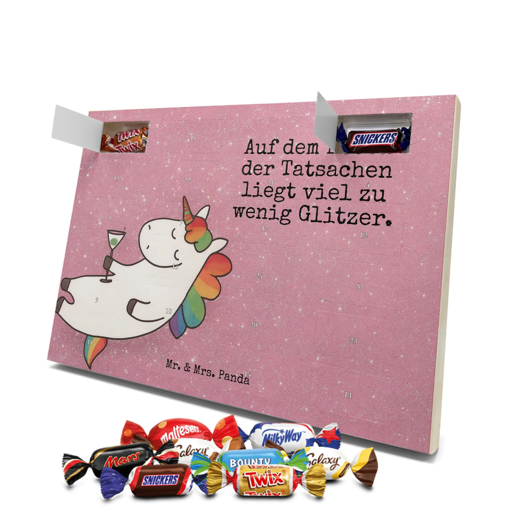 Chocolate advent calendar unicorn cocktail Design girlfriend present, girlfriend gift, birthday, fun, champagne, celebrating
