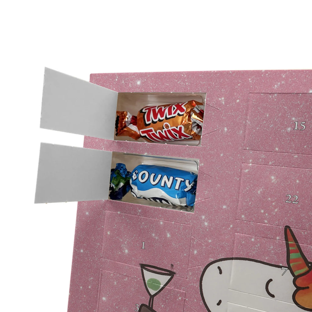 Chocolate advent calendar unicorn cocktail Design girlfriend present, girlfriend gift, birthday, fun, champagne, celebrating