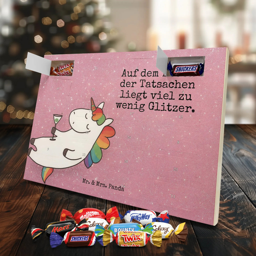 Chocolate advent calendar unicorn cocktail Design girlfriend present, girlfriend gift, birthday, fun, champagne, celebrating