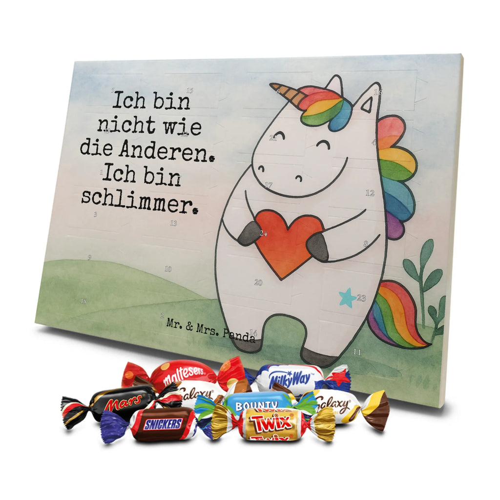 Chocolate advent calendar unicorn Heart Design different, heart, girlfriend present, girlfriend gift, bad girl, evil