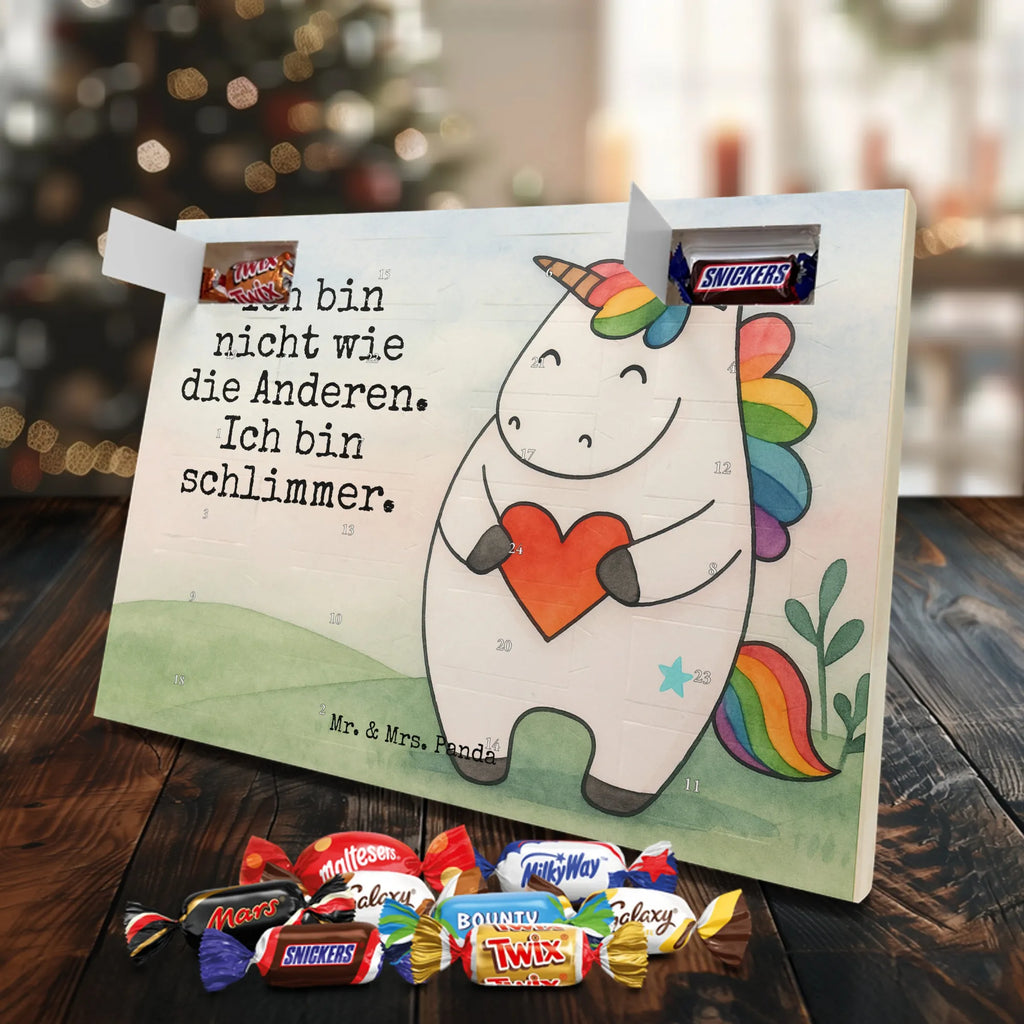 Chocolate advent calendar unicorn Heart Design different, heart, girlfriend present, girlfriend gift, bad girl, evil