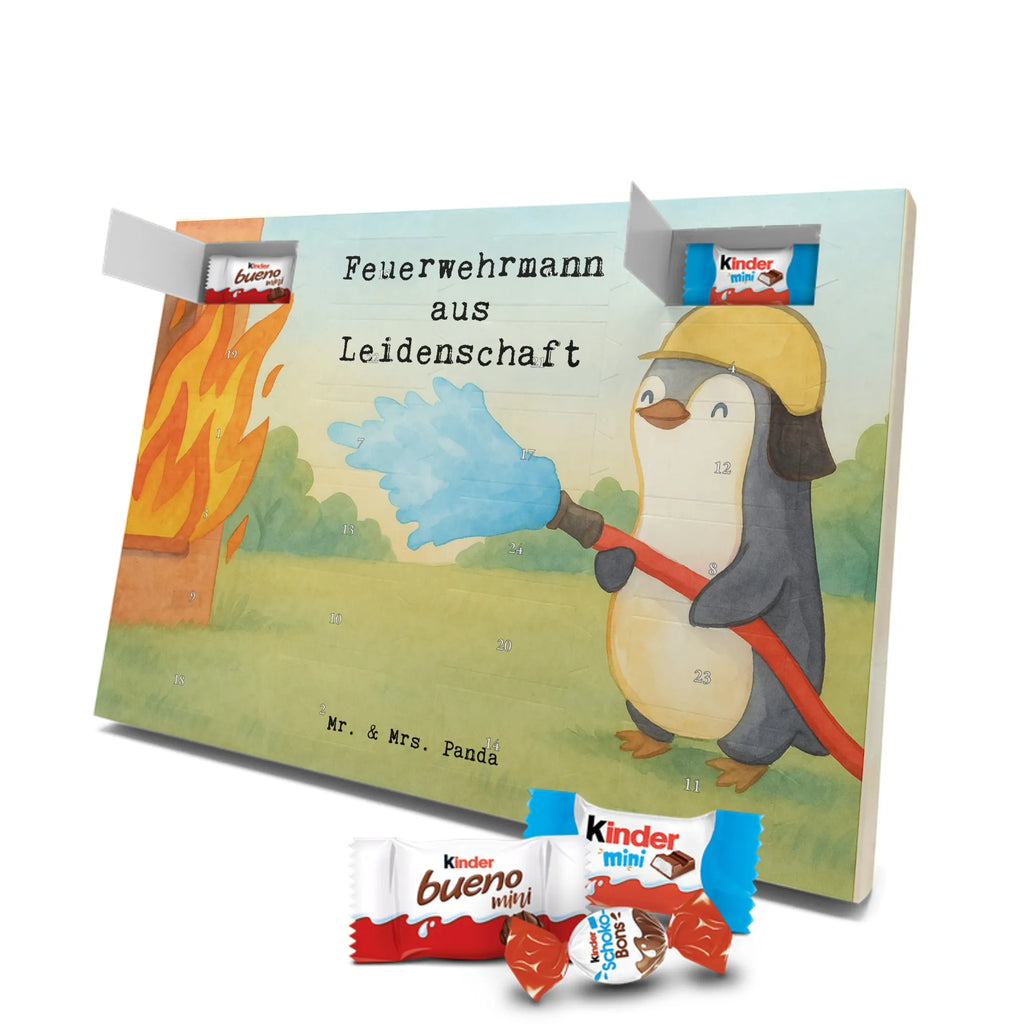 Chocolate advent calendar firefighter passion Design gift, promotion, anniversary, retirement, sayings, job start, gift idea, best, farewell gift, profession, passing exam