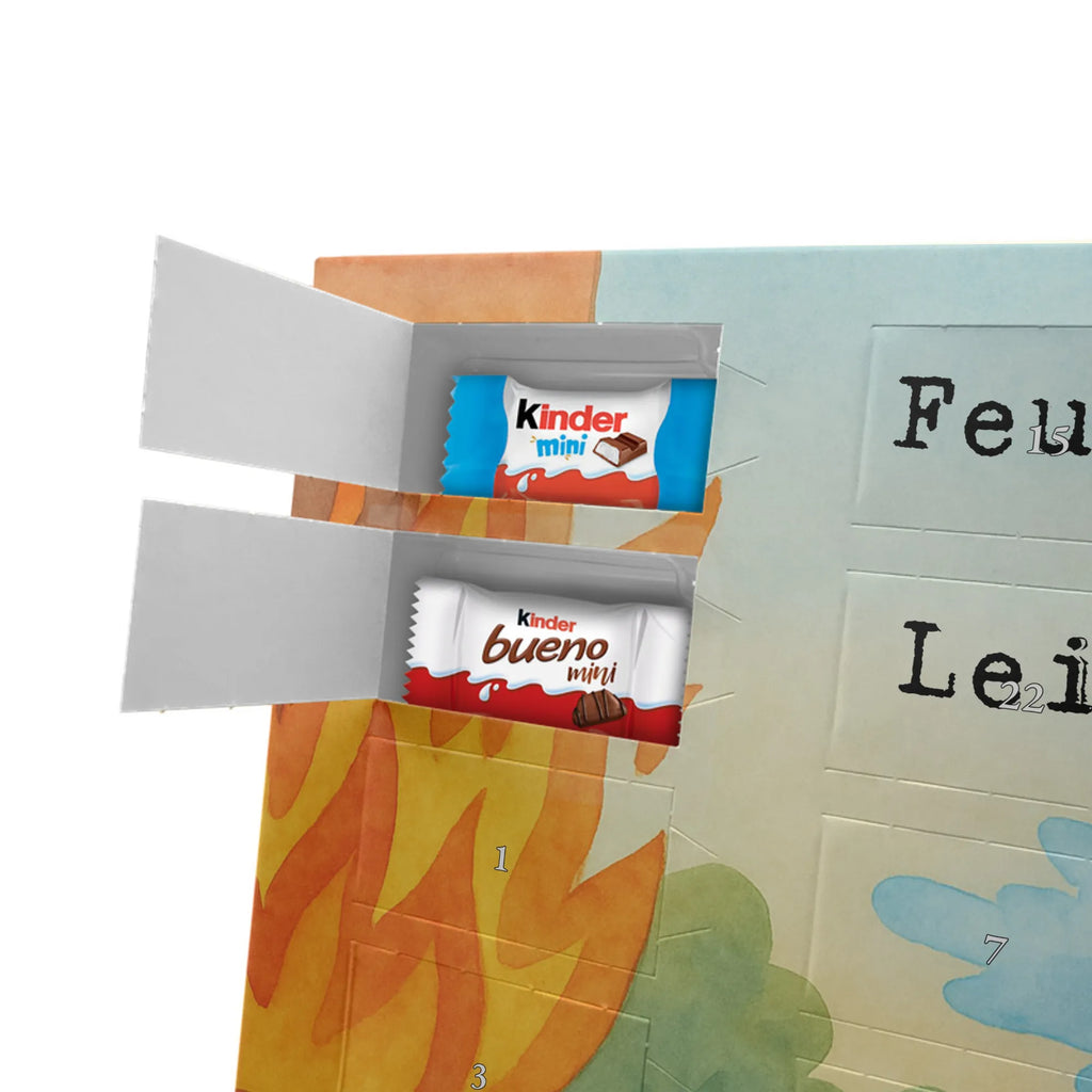 Chocolate advent calendar firefighter passion Design gift, promotion, anniversary, retirement, sayings, job start, gift idea, best, farewell gift, profession, passing exam