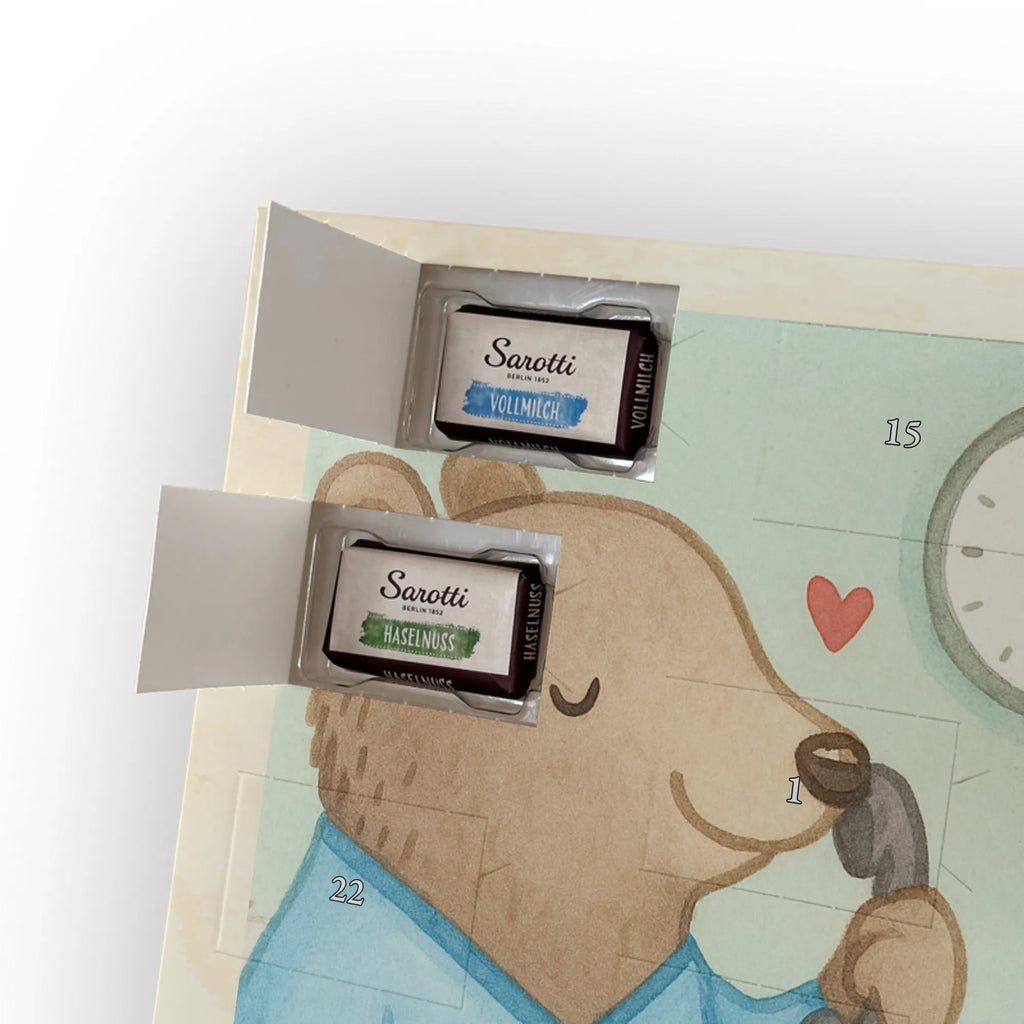 Chocolate advent calendar nursing assistant Passion Design gift, promotion, anniversary, retirement, sayings, job start, gift idea, best, farewell gift, profession, passing exam