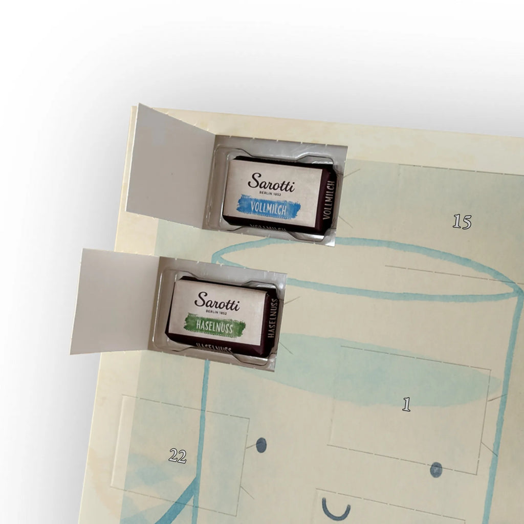 Chocolate advent calendar milk biscuit Design card, gift ideas, gifts, small animals, cute, cute animal motives, hand drawn, funny sayings, good mood, special gifts, animal lover, motif sweet, perfect couple, cookies, biscuit, invitation breakfast, romantic