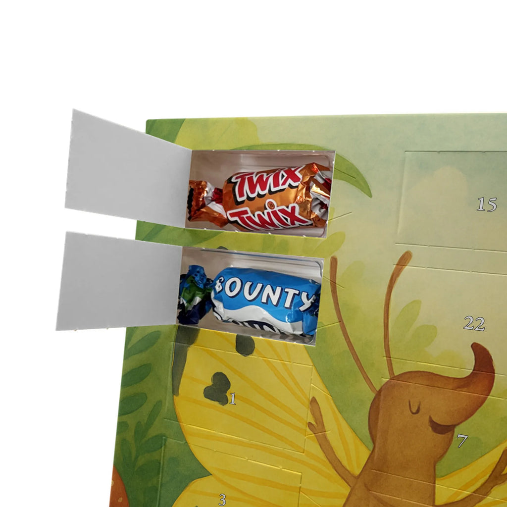 Chocolate advent calendar Caterpillar butterfly Design card, gift ideas, gifts, small animals, cute, cute animal motives, hand drawn, funny sayings, good mood, special gifts, animal lover, development, Caterpillar, butterfly, lemon butterfly, growing up, cocoon, hat, beauty