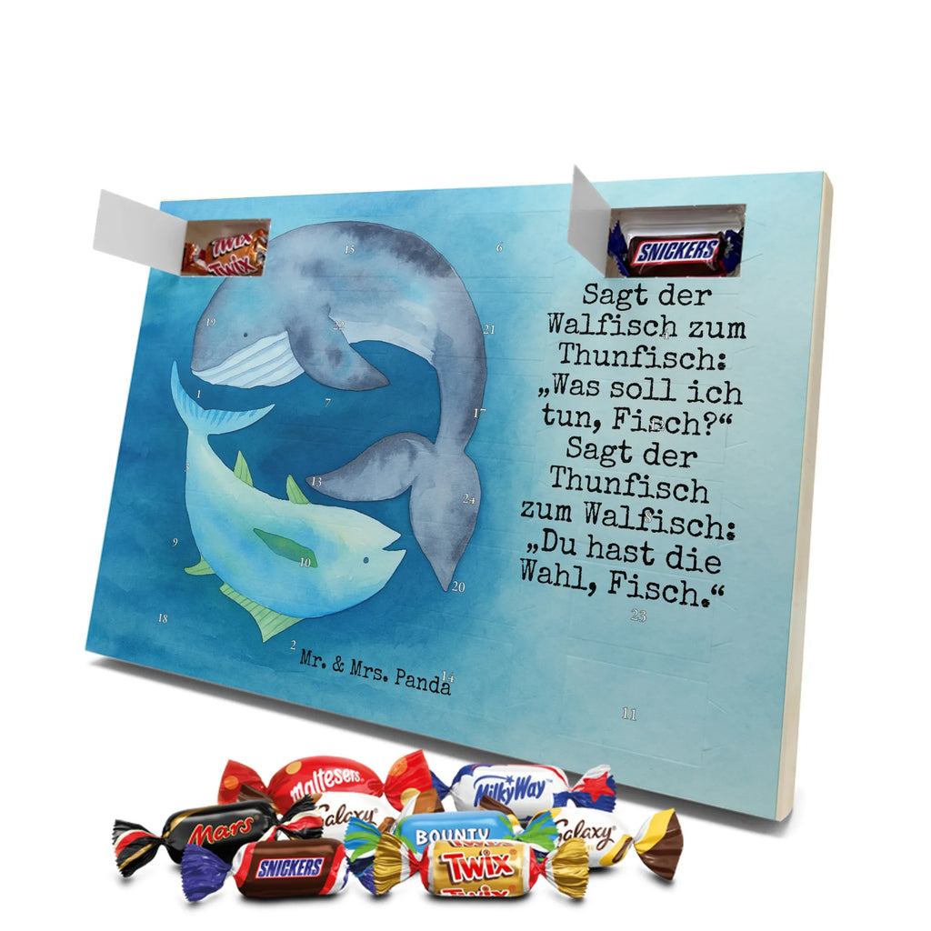 Chocolate advent calendar whale tuna Design card, gift ideas, gifts, small animals, cute, cute animal motives, hand drawn, funny sayings, good mood, special gifts, animal lover, tuna, word joke funny, choice, joke, saying funny, flat joke, whale, flat joke gift, saying of the day