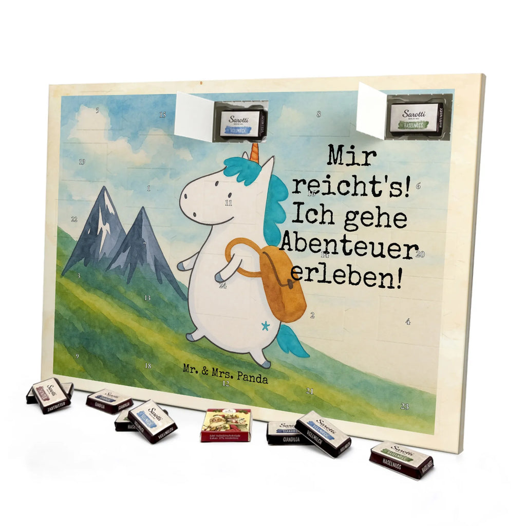 Chocolate advent calendar unicorn climber Design travel, world trip, mountaineer, adventure, mountains, adventurer, vacation, explorer, world traveler