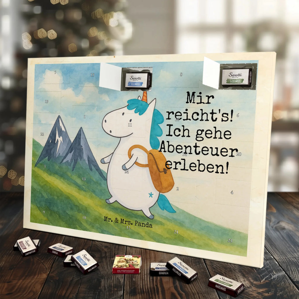 Chocolate advent calendar unicorn climber Design travel, world trip, mountaineer, adventure, mountains, adventurer, vacation, explorer, world traveler