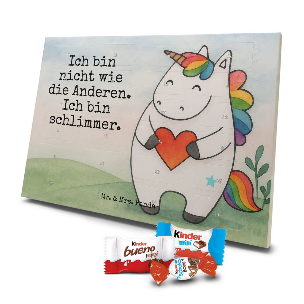 Chocolate advent calendar unicorn Heart Design different, heart, girlfriend present, girlfriend gift, bad girl, evil