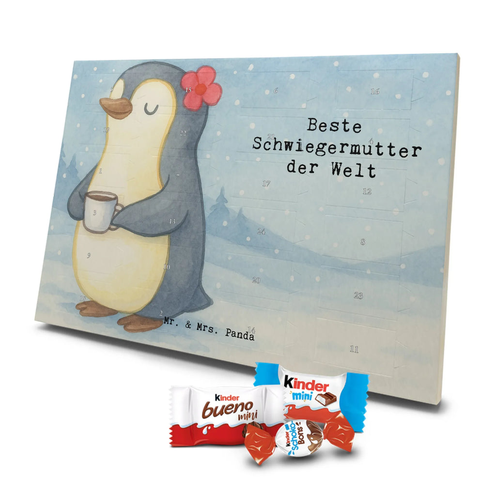 Chocolate advent calendar penguin Best mother in law in the world Design thank you, birthday, gift idea, birthday present, gift tip, make you happy, giving, for, gift, Mother-in-law, by marriage, spouse&#39;s mother, mother, parents-in-law