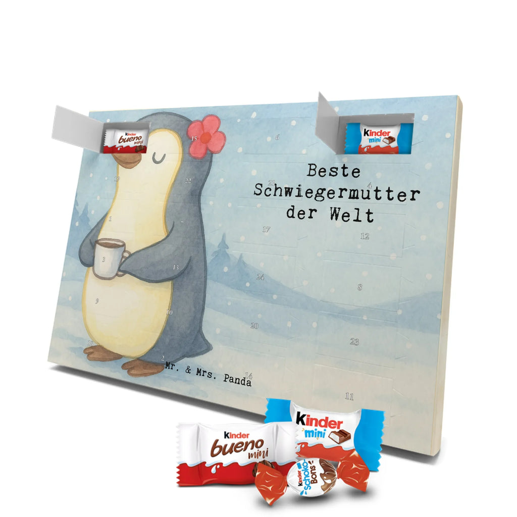 Chocolate advent calendar penguin Best mother in law in the world Design thank you, birthday, gift idea, birthday present, gift tip, make you happy, giving, for, gift, Mother-in-law, by marriage, spouse&#39;s mother, mother, parents-in-law