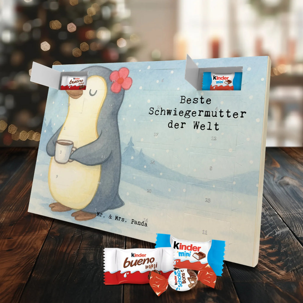 Chocolate advent calendar penguin Best mother in law in the world Design thank you, birthday, gift idea, birthday present, gift tip, make you happy, giving, for, gift, Mother-in-law, by marriage, spouse&#39;s mother, mother, parents-in-law