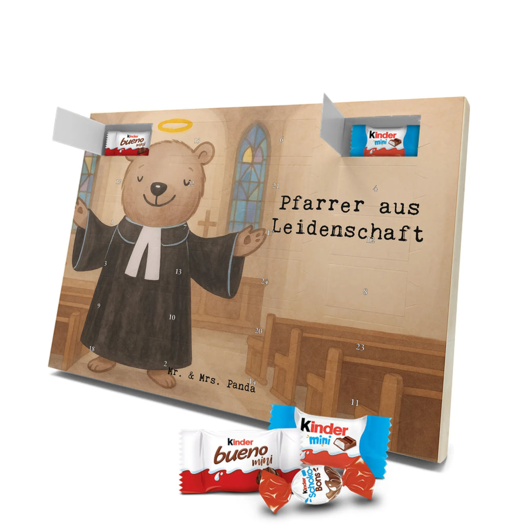 Chocolate advent calendar Pastor Passion Design gift, promotion, anniversary, retirement, sayings, job start, gift idea, best, farewell gift, profession, passing exam