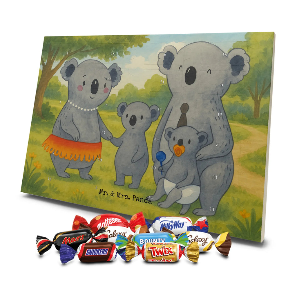 Chocolate advent calendar Koala Family Design Father's Day, Mother's Day, siblings, family life, children