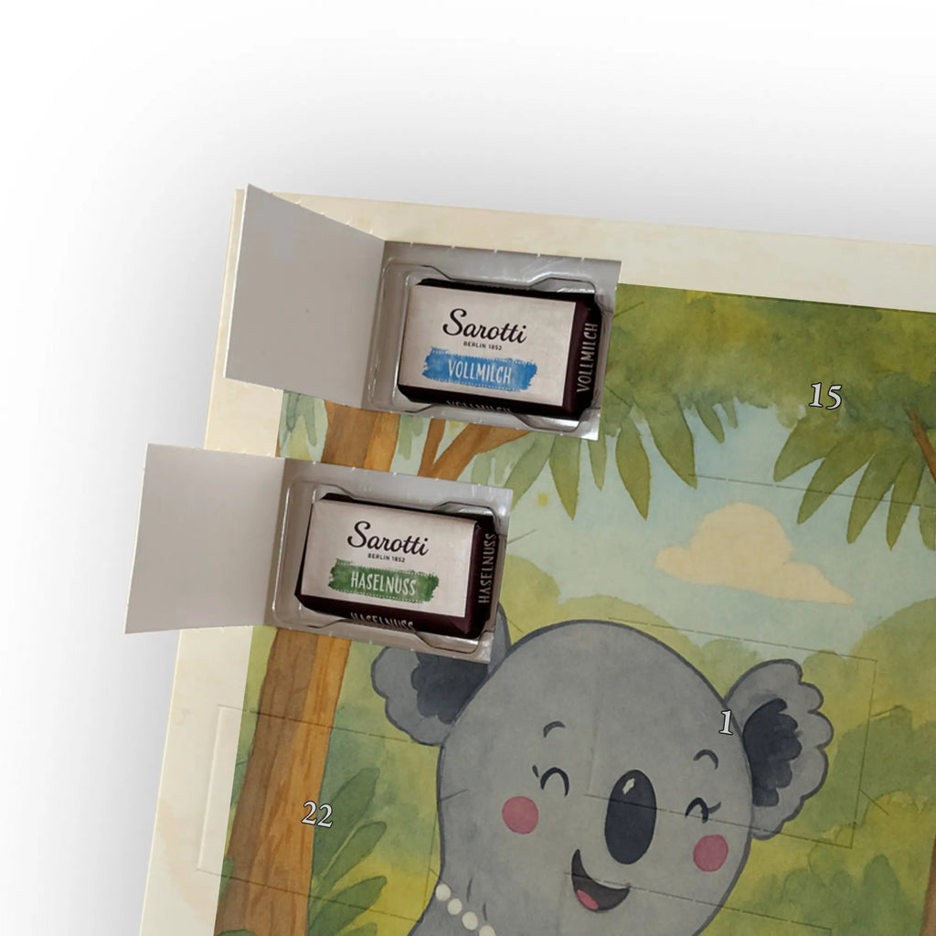 Chocolate advent calendar Koala Family Design Father's Day, Mother's Day, siblings, family life, children